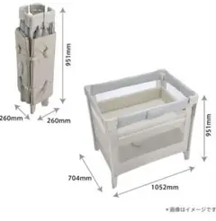 【送料込み】アプリカ　ココネル　エアーAB ベビーベッド　新生児