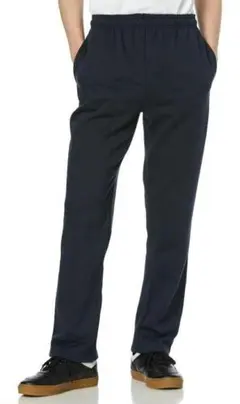 スエット　裏起毛　黒　ストレートレッグ　XL