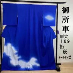 ZY231 付け下げ訪問着 トールサイズ 一部しつけ糸付 御所車 ぼかし 上質
