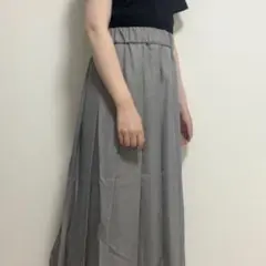 LOWRYS FARMワイドプリーツスリットスカート