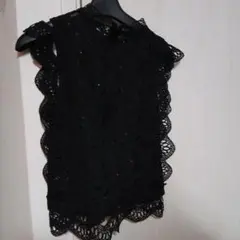 ブラックレースタンクトップ Mサイズ