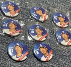 選手バッジ8個とユニフォーム52 巾着袋