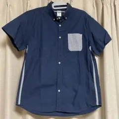 graniph ネイビー 半袖シャツ L