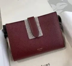 《美品》 CELINE セリーヌ 折り財布 ボルドー