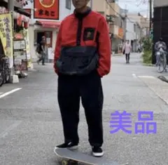美品！evisen/BUSHI FLEECE JKT /RED アノラック