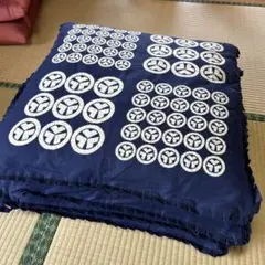 座布団4枚セット　藍染風