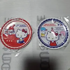 ハローキティ 45周年アニバーサリー メラミン皿 2枚セット 未使用品