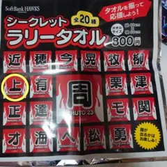 福岡ソフトバンクホークス　ラリータオル　上沢直之投手