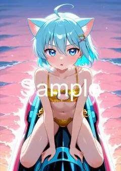A4サイズアートポスター 1点もの 美女ポスター最高品質 E- H-３