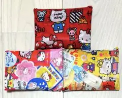 新品　キティちゃん　サンリオ　折りたたみ　大容量エコバッグ　3個セット
