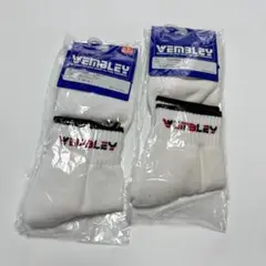 WEMBLEY バトミントンソックス 25-27cm 2足セット ホワイト