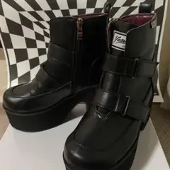 YOSUKE 厚底ショートブーツ
