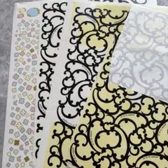 ポーセラーツ転写紙A3サイズ3枚セットおまけ付き