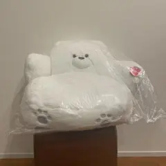 ふわふわくまさん　おすわりクッション タイトー限定　ホワイト