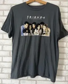 FRIENDS公式 フレンズ キャストT 海外ドラマ映画Tシャツ グレー L古着