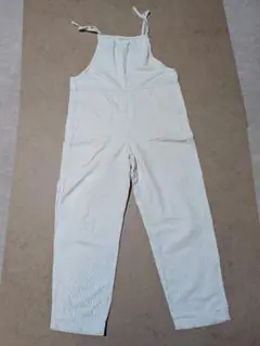 【美品】アイボリー コットンサロペット
