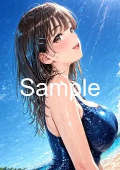 A4サイズアートポスター 1点もの 美女ポスター最高品質 D-X-６３