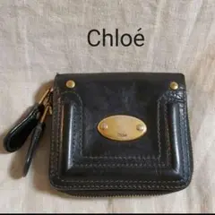 Chloe クロエ 折り財布 財布 ブラック 黒 本革