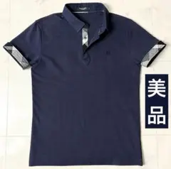 【美品】ブラックレーベルクレストブリッジ チェック柄 半袖ポロシャツ トップス