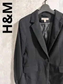 H&M エイチアンドエム　テーラードジャケット 34 XS 黒 オフィス