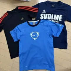 アディダス・ナイキ・スボルメ Tシャツ 3枚セット