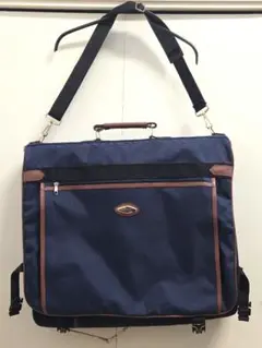 【PRESTIGE】ネイビー ガーメントバッグ ショルダー付き