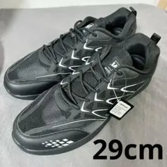 WOTTE スニーカー メンズ ウォーキングシューズ スポーツシューズ ブラック