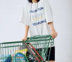 LEPSIM BIGプリントTシャツ　グレー