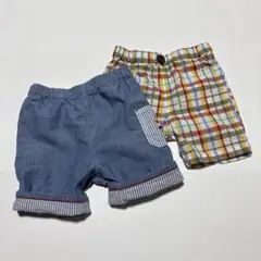 ホットビスケッツ　パンツ　ズボン　2枚セット　80cm