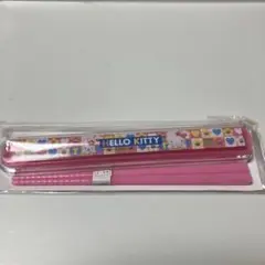 【未使用】ハローキティ　引きフタ　はし箱セット　平成レトロ　花