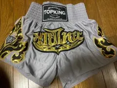 TOPKINGムエタイショーツ S グレー　⭐︎美品
