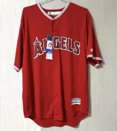 新品 Majestic ロサンゼルス エンゼルス ユニフォーム L MLB