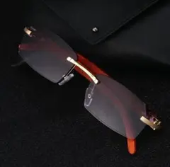 o27 KAJILA セレブ ウッド調フレーム UV サングラス プロテクション