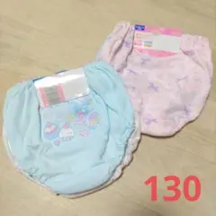 女の子　ショーツ(パンツ)　下着　4枚セット　130サイズ　新品　綿100%あり