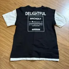 Tシャツ バックプリント レイヤードデザイン 170㎝