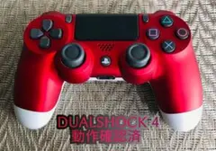 PS4 コントローラー　純製品　カスタム　動作確認済　レッド