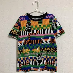 H&M アニマル 半袖 Tシャツ カラフル 122-128