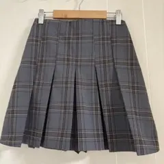 clear クリア　 プリーツスカート　チェック　グレー　女の子　小中高生