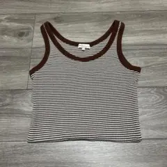 earth music & ecology ストライプタンクトップ M