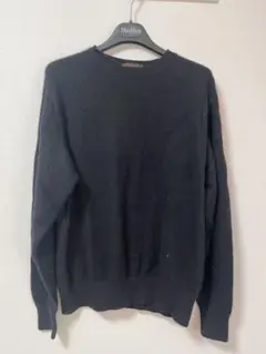 Sam scuri 日本製 カシミヤ100％ニット セーター Lサイズ ブラック