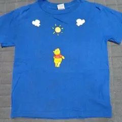 プーさん Tシャツ 青 100cm
