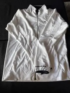 【美品✨】OAKLEY ホワイト ジップアップレインウェア