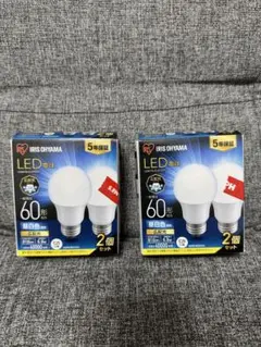 IRIS OHYAMA 60形 LED電球 2個セットx2箱