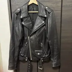 SYNC HRONICITY ブラック ダブルライダースジャケット