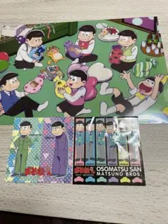 おそ松さん　クリアファイルおまけシール2枚