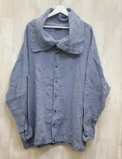 EMPORIO ARMANI アルマーニ 麻 リネン オーバーサイズシャツ