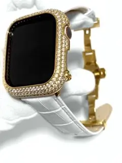GE☆☆Apple Watchキラキラカバーケースアップルウォッチレザーベルト