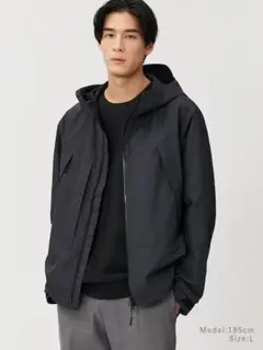 PLST ディクロスマウンテンパーカ BLACK
