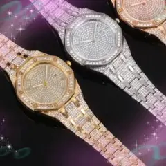 c06 ペアセット 2つの価格 ジュエリーウォッチ 腕時計♪CZダイヤ