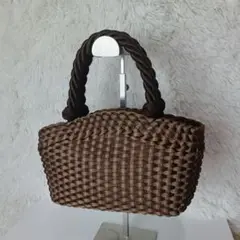 美品 GRETA グレタ 編みバッグ イタリア製